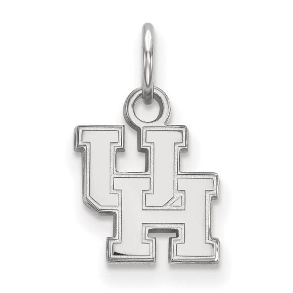 10k White Gold U. of Houston XS (Tiny) 'UH' Charm or Pendant